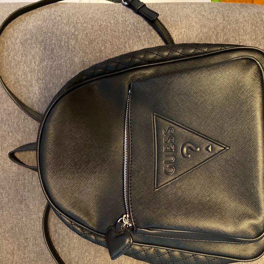 Guess small black backpack